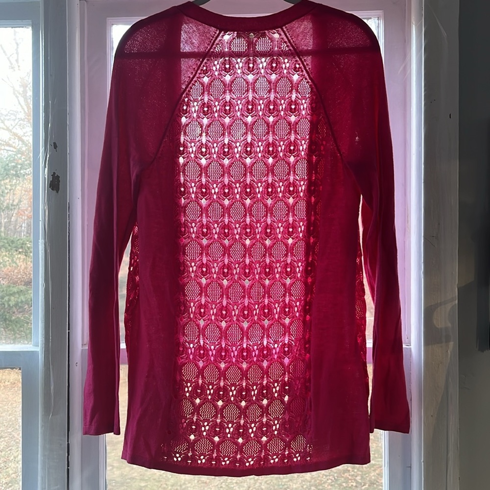 Cardigan with lace back - Picture 2 of 2
